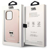 Oryginalne Etui IPHONE 14 PRO Karl Lagerfeld Hardcase Silicone Choupette Body jasny róż