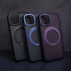 Nakładka Mag Ring Rotating do iPhone 12 / 12 Pro 6,1" granatowa