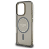 Etui Guess IML Glitter Circle MagSafe na iPhone 16 Pro Max - czarne