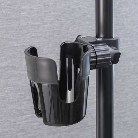 Uchwyt na bidon z zestawem montażowym FSCGE-105 czarny