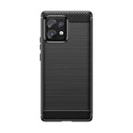 Carbon Case silicone case for Motorola Edge 40 Pro - black