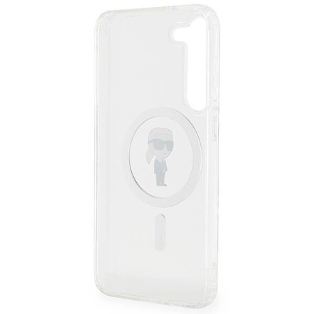 Karl Lagerfeld IML Ikonik MagSafe Hülle für Samsung Galaxy S23+ – transparent