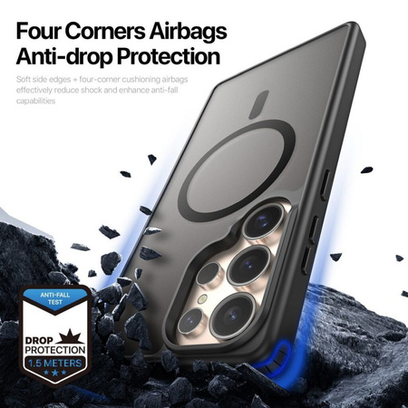 DUX DUCIS futerał YIND kompatybilny z MagSafe do SAMSUNG S25 Ultra czarny