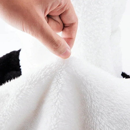 Qunature Panda Ski-Sturmhaube für Kinder/Erwachsene, Größe L – Schwarz/Weiß