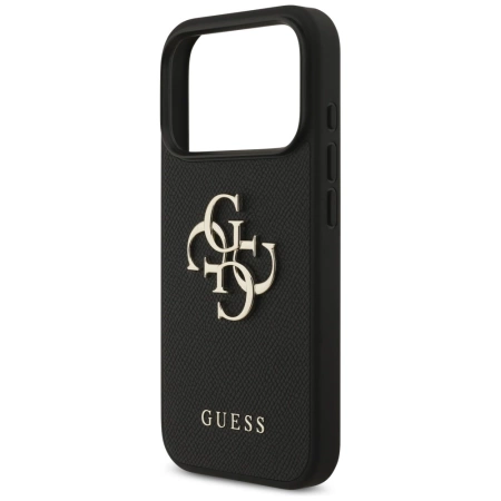 Guess Grained Big 4G &amp; Classic Logo case for iPhone 17 Pro - black