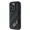 Karl Lagerfeld KLHCP13XPQDSMGK iPhone 13 Pro Max 6.7" czarny/black hardcase Diagonal Quilted Script