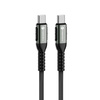 FORCELL F-ENERGY C260 kabel Typ C do Typ C QC4.0 PD 5A 100W Cafule 1,2 m czarny