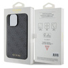 Etui Guess 4G Metal Gold Logo na iPhone 15 Pro - szare