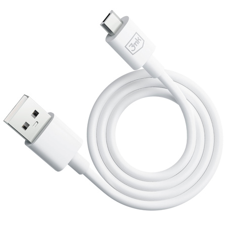 3MK KABEL HYPER USB/MICRO 1,2m 2,4A biały