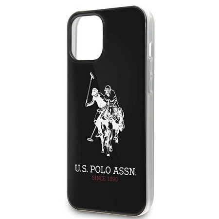 US Polo USHCP12LTPUHRBK iPhone 12 6,7" Pro Max czarny/black Shiny Big Logo