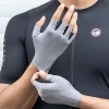 Rockbros Atmungsaktive Kurzfinger-Fahrradhandschuhe, Größe: XL - Grau