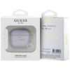 Original Handyhülle APPLE AIRPODS 4 Guess Metallic Script Charm violett