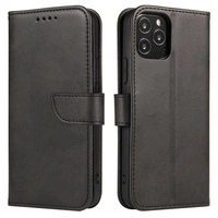 Magnet Case elegancki futerał etui pokrowiec z klapką i funkcją podstawki Samsung Galaxy A73 czarny