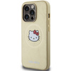 Hello Kitty Leather Kitty Head MagSafe case for iPhone 15 Pro Max - gold