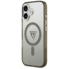 Guess Nakładka Magsafe IML Gradient Case With Print Triangle Logo & Silver Metal Camera Buttons Do iPhone 17 Khaki