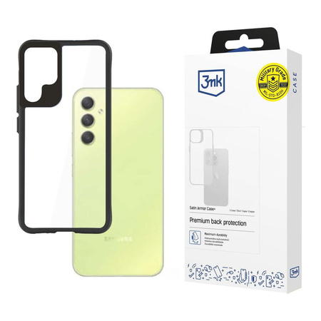 Case for Samsung Galaxy A34 5G series 3mk Satin Armor Case+ - black