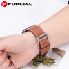Pasek do Apple Watch Forcell F-Design FA20 magnetyczny skóra ekologiczna 42 / 44 / 45 / 49 mm brązowy