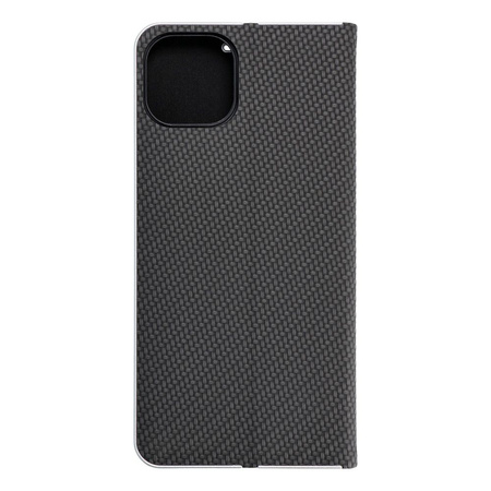 Kabura LUNA Book Carbon do IPHONE 15 Plus czarny