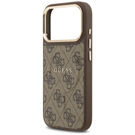 Guess 4G PU Classic Logo MagSafe Case for iPhone 17 Pro - Brown