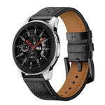 Armband für SAMSUNG GALAXY WATCH (42MM) Tech-Protect Leather schwarz