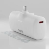 SBS EcoPower 5000 mAh 10W Powerbank mit integriertem USB-C-Anschluss - Weiß