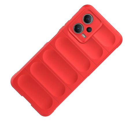 Magic Shield Hülle für Xiaomi Redmi Note 12 5G / Poco X5 5G Flexible Panzerabdeckung Rot