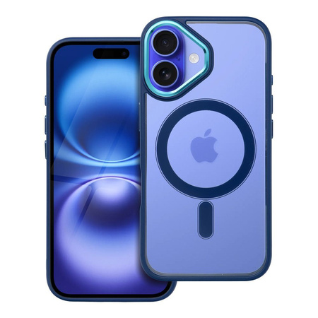 Futerał COLOR EDGE MAG COVER kompatybilny z MagSafe do IPHONE 16 niebieski