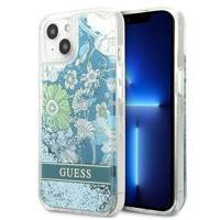 Guess GUHCP13MLFLSN iPhone 13 6.1 "green / green hardcase Flower Liquid Glitter