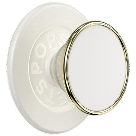 Uchwyt i podstawka do telefonu Popsockets Round Luxe Coconut Creme Enamel MagSafe beżowy 808938