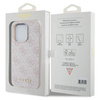 Etui Guess 4G Metal Gold Logo na iPhone 15 Pro - różowe