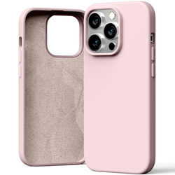 MERCURY SILICONE CASE IPHONE 15 PRO (6.1), PINK SAND / PUDROWY RÓŻ