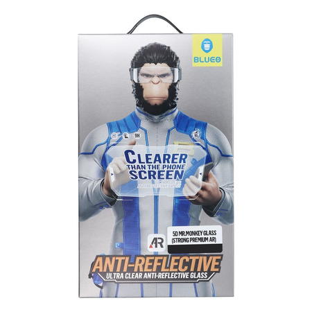 Szkło Hartowane 5D Mr. Monkey Glass - Apple iPhone 16 Pro czarny (Strong Premium AR)