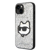 Karl Lagerfeld NFT Glitter Choupette Patch - Etui iPhone 14 (srebrny)