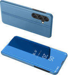 Clear View Case etui do Samsung Galaxy A24 4G pokrowiec z klapką niebieskie
