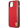 Original Case IPHONE 14 PLUS Ferrari Hardcase Carbon (FEHCP14MAXRE) red