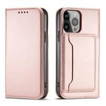 Magnet Card Case for Samsung Galaxy S23+ flip cover wallet stand pink