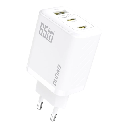 Ładowarka sieciowa Dudao A29C 65W GaN + kabel USB-C - biała