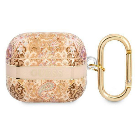 Schutzhülle APPLE AIRPODS 3 Guess AirPods Paisley Strap Collection (GUA3HHFLD) gold