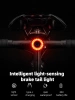 Rockbros Q3 Fahrrad-Rücklicht mit Smart Stop System - Schwarz