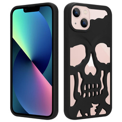ETUI SKULL IPHONE 14 PLUS, MATT BLACK / CZARNY