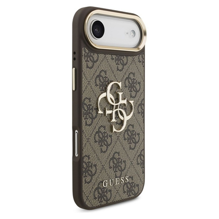 GUESS futerał do IPHONE 17 Air GUHCP17M4GMGCBR (PU W/ Big 4G Classic Logo) złoto brązowy