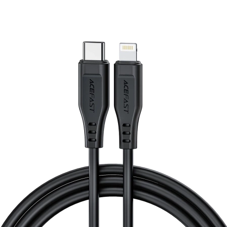 Acefast C3-01 Lightning – USB-C PD-Kabel 30 W 3 A 480 Mbit/s 1,2 m – Weiß