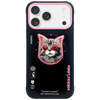 Etui Nimmy Glasses Cool Cat MagSafe do   iPhone 17 Pro czarno różowy