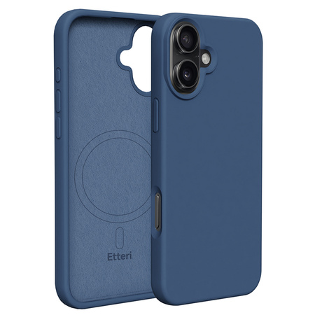 Nakładka Etteri Silicone Mag do iPhone 16 Plus 6,7" ciemnoniebieska
