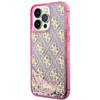 Guess, GUHCP14XLC4PSGP iPhone 14 Pro Max 6,7" rosa/rosa Hardcase Liquid Glitter 4G Transculent