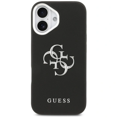 Etui Guess Grained Big 4G Classic Logo na iPhone 17 - czarne