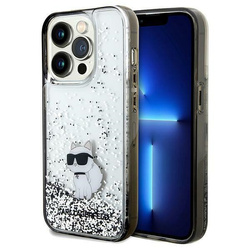 Karl Lagerfeld nakładka do iPhone 14 Pro 6,1&quot; KLHCP14LLKCNSK HC LIQ. GLITTER C transparentna