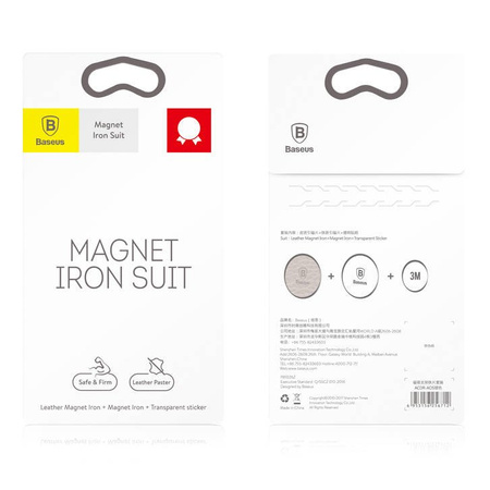 Metalowe nakładki to magnetyczny uchwytów samochodowych samoprzylepne 2x Baseus Magnet iron Suit blaszki srebrne ACDR-A0S