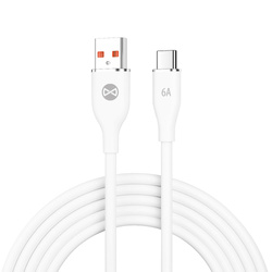Forever kabel USB - USB-C 1,0 m 6A biały
