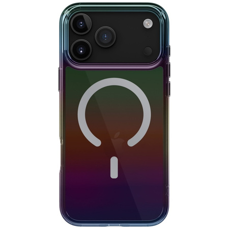 Etui UNIQ Iridescia do iPhone 17 Pro Max Magclick Charging midnight quartz